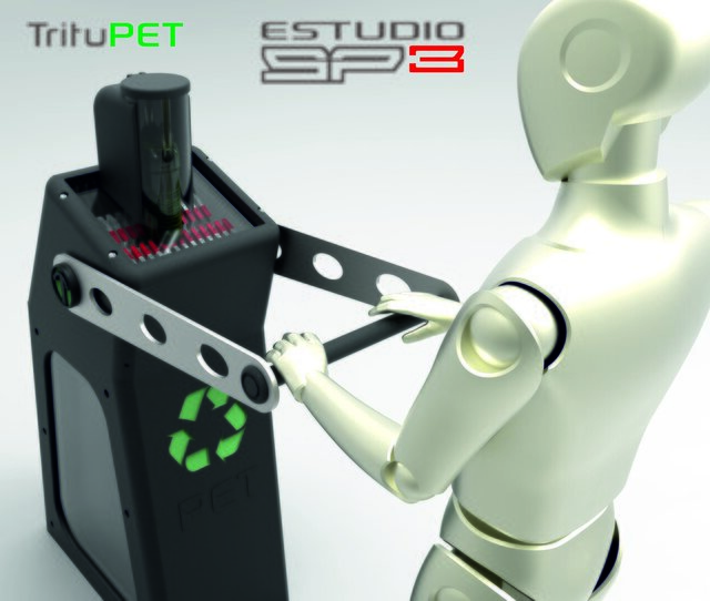 3D model of Trituradora de plástico Pet comunitaria