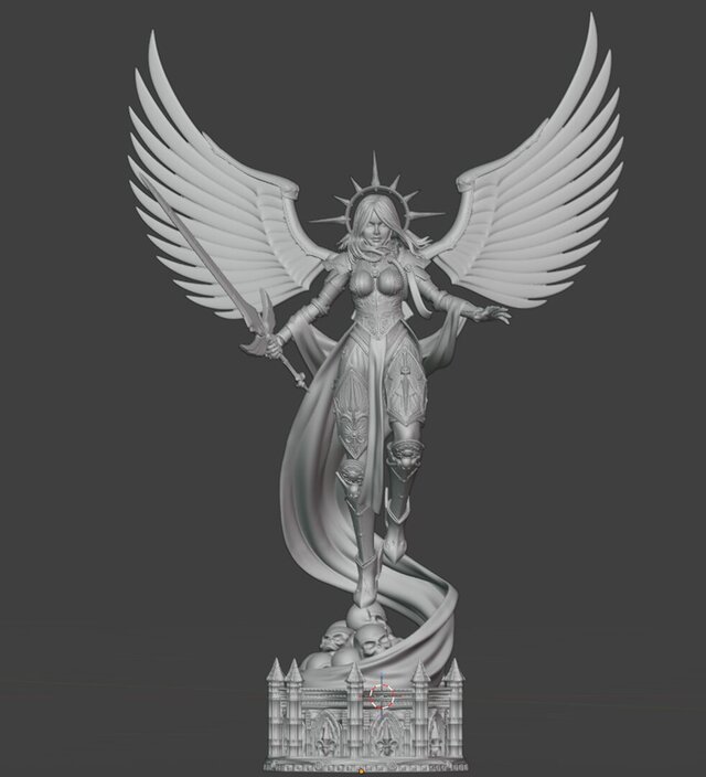 3D model of 3D Female Angel Character