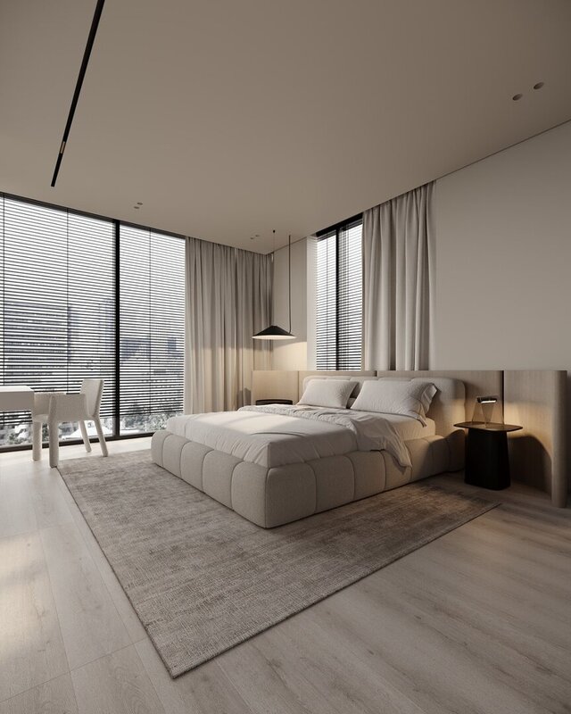 3D Bedroom Interior Design and Rendering – image 1 of 4