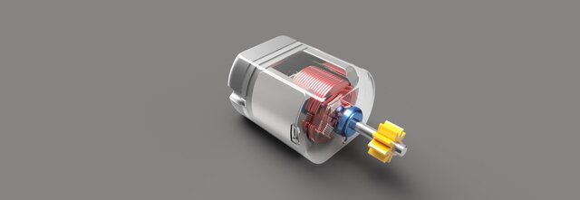 CAD Design of DC Motor