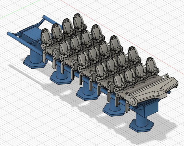 Roller Coaster Train Model