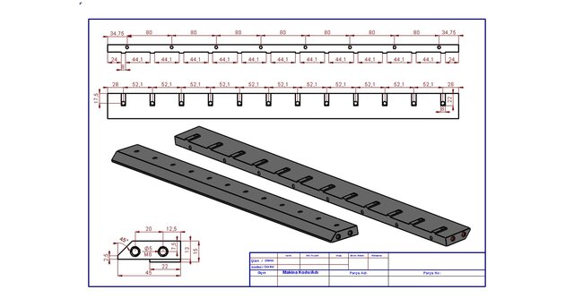 3D model of Sheet Metal Design, DXF/DWG and Manufacturing Drawings
