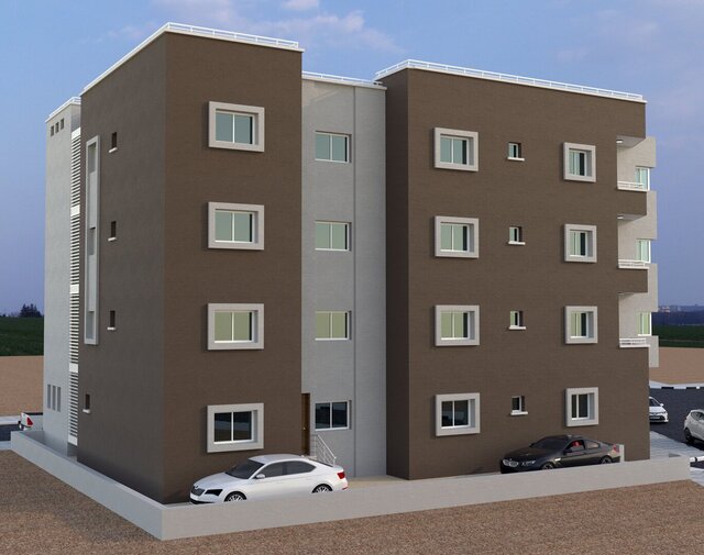 3D model of Residential Building – G+3 | Revit BIM Model & Corona Render
