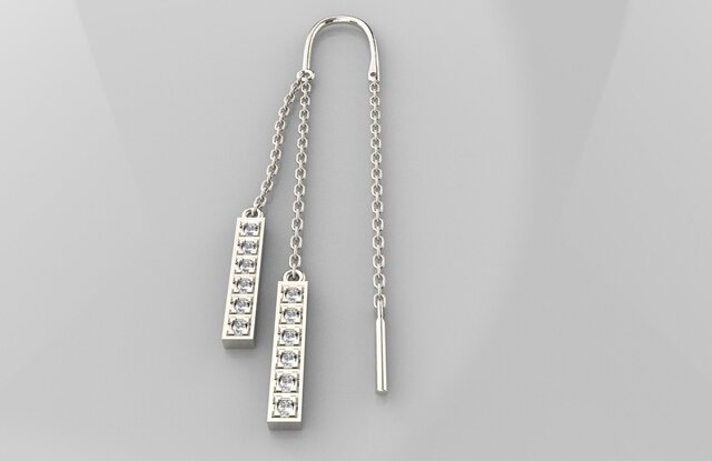 Doubled earrings
