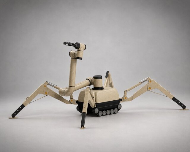 3D model of Military grade Multi terrain Robotic platform