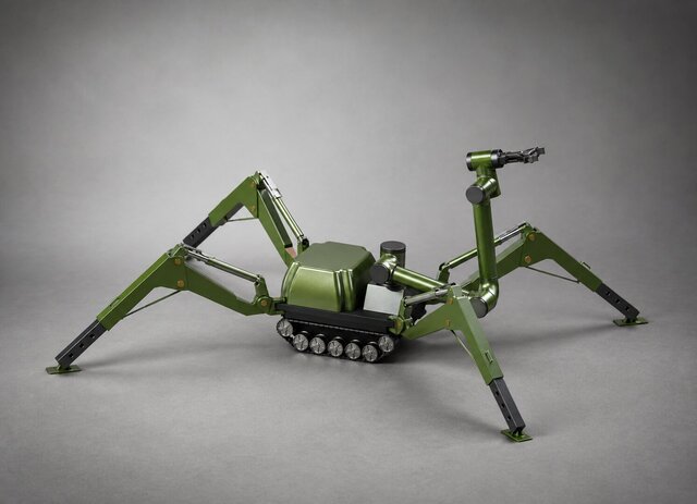 3D model of Military grade Multi terrain Robotic platform