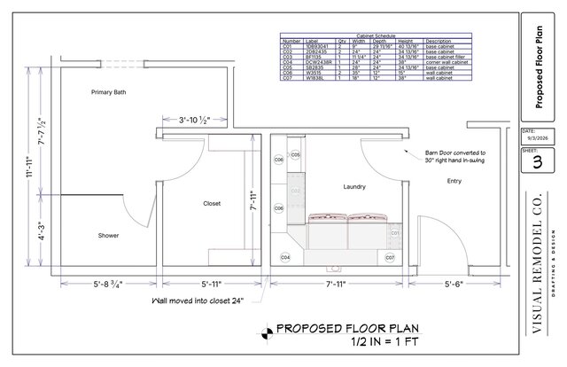 Laundry Room Remodel | Chief Architect 3D Visualization – image 2 of 4