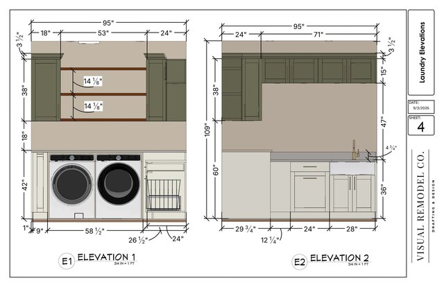 Laundry Room Remodel | Chief Architect 3D Visualization – image 3 of 4