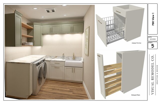 Laundry Room Remodel | Chief Architect 3D Visualization – image 4 of 4