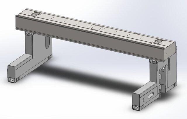 Y-axis beam of the CNC cutting and drilling machine – image 2 of 4