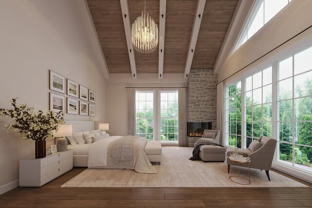 Master bed and Ensuite rendering project