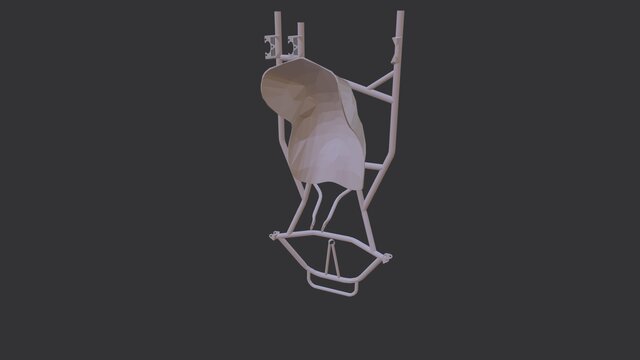 3D model of Kart Frame & Seat