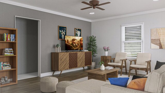3D model of small room interior