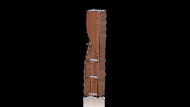 3D model of nrd-art013-wooden-rack-book