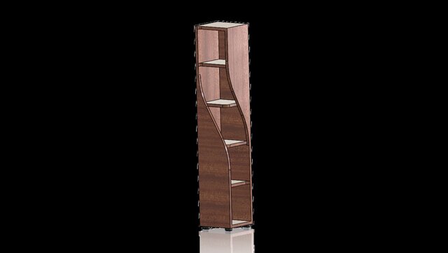 3D model of nrd-art013-wooden-rack-book