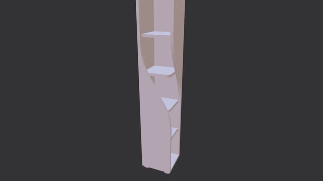3D model of nrd-art013-wooden-rack-book