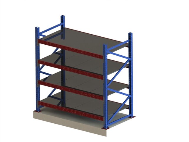 3D model of Sheet Metal Design and Weldments: Modular Steel Structures & Racks