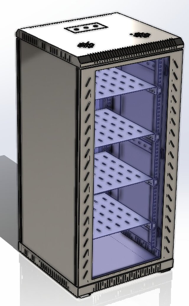 3D model of Sheet Metal Design and Weldments: Modular Steel Structures & Racks