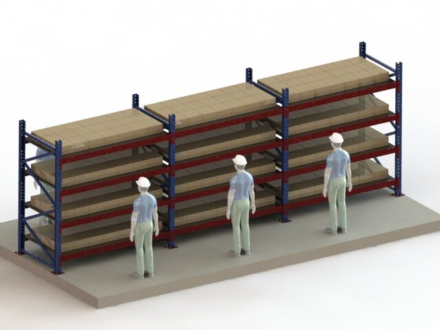 3D model of Sheet Metal Design and Weldments: Modular Steel Structures & Racks