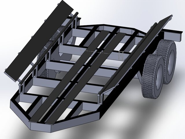 3D model of Sheet Metal Design and Weldments: Modular Steel Structures & Racks