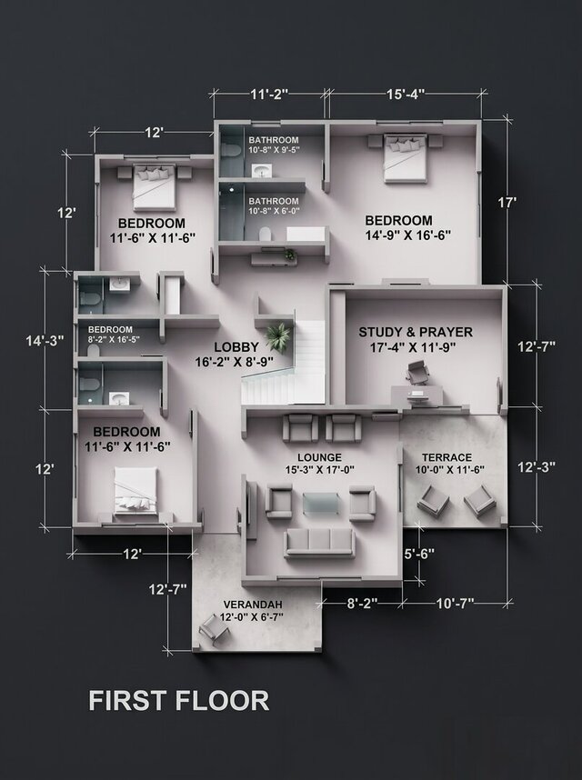 3D model of Villa design