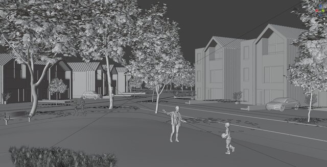 3D model of Urban Housing 3D Renderings