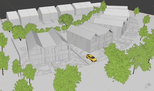 3D model of Urban Housing 3D Renderings