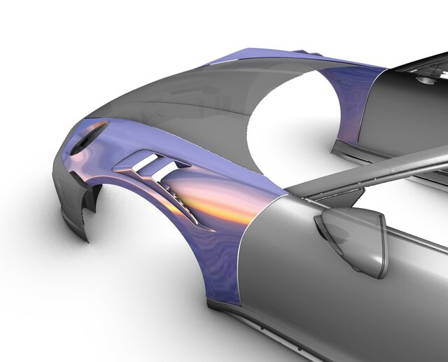 Porsche 911 custom wing – image 2 of 3