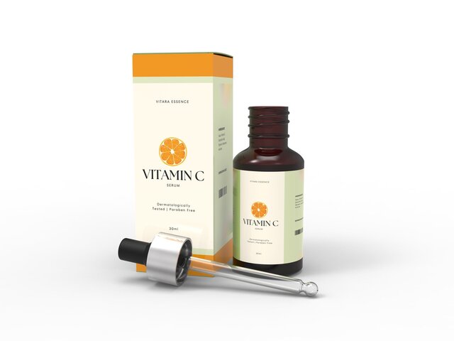 Serum Vitamin C Bottle Design