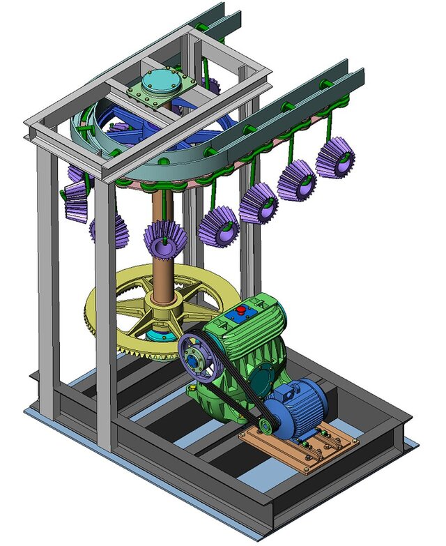 Conveyor drive with worm gear
