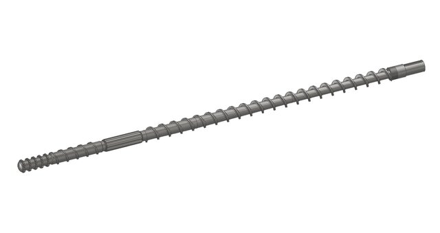 Extruder auger screw