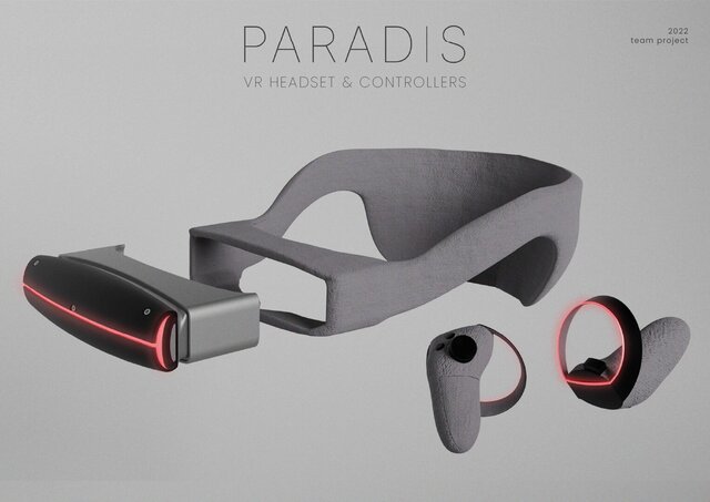 Paradis Next-Generation VR Headset & Controllers for Everyday Use