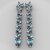 Earrings with sapphires and diamonds
