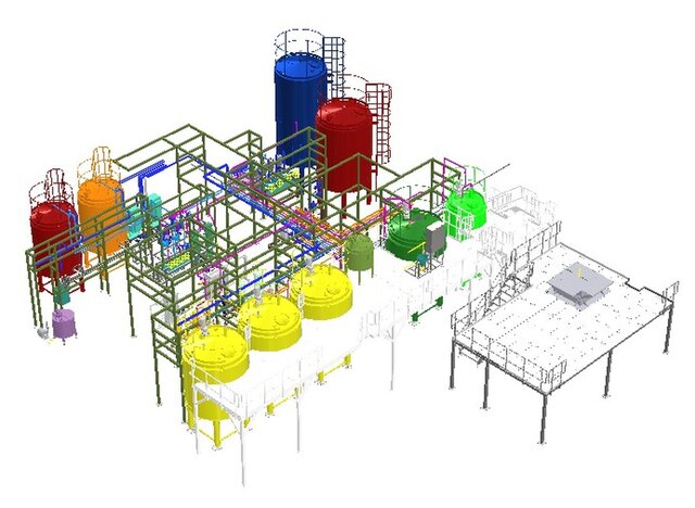 3D model of 3D Design for Carbonated Beverage Production Equipment
