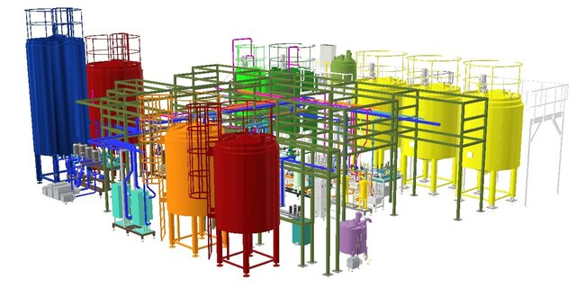 3D Design for Carbonated Beverage Production Equipment