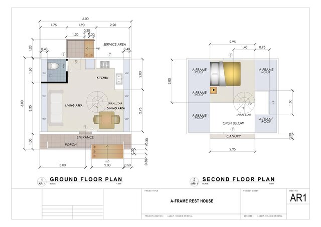 A-Frame Residential House | Architectural Design & Drafting – image 3 of 4
