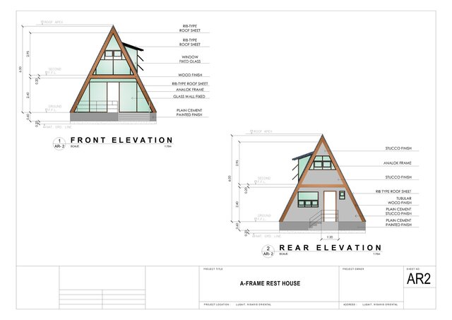 A-Frame Residential House | Architectural Design & Drafting – image 2 of 4