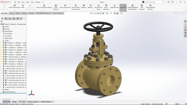 125mm Industrial Steam Stop Valve Assembly