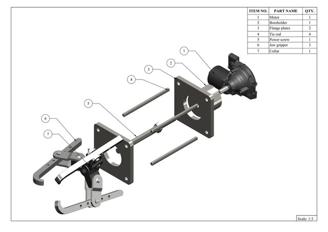 3D model of Motorized bearing puller