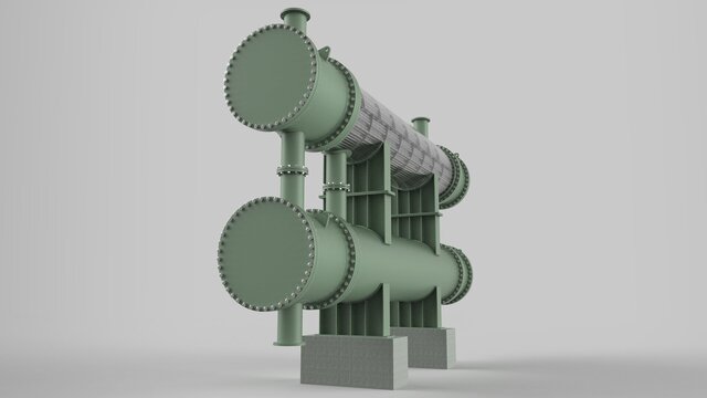 3D model of TEMA Heat Exchanger - Sugar Industry