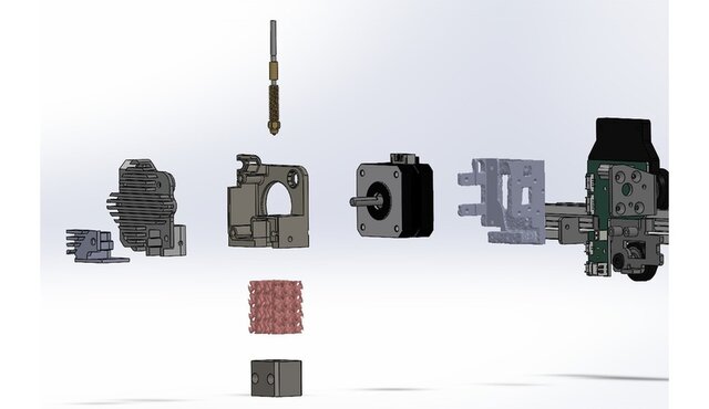 3D model of High-Temperature Extrusion System — Academic Project in Progress