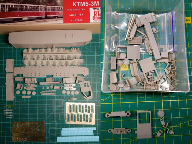 3D model of KTM5M3 Soviet tram Scale model