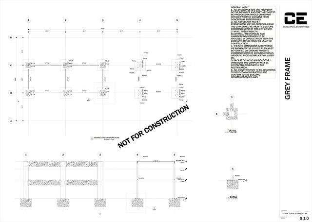 Grey Frame - Structural Framing Plan S 1.0