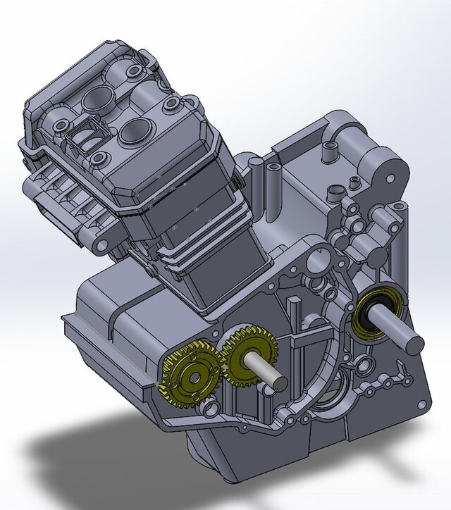 3D model of Kawasaki Ninja 250 Reverse-Engineered CAD Assembly