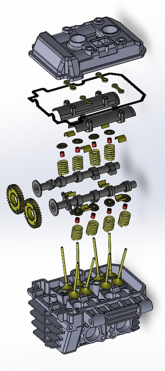 3D model of Kawasaki Ninja 250 Reverse-Engineered CAD Assembly