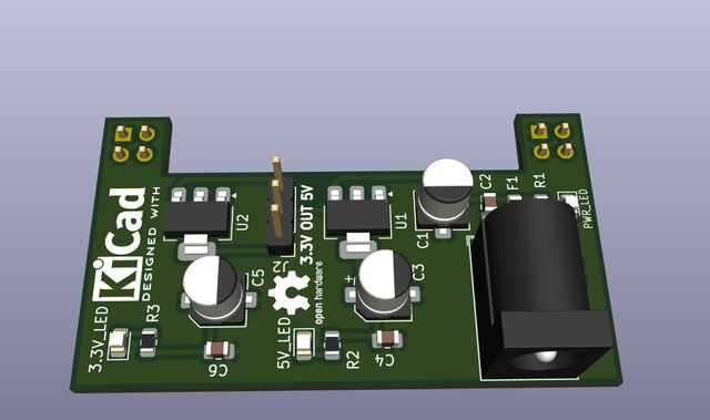 5V & 3.3V Linear Regulated Power Supply