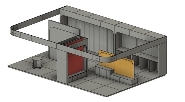 3D model of Exhibition stand
