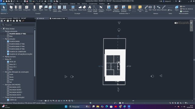 3D model of BIM development of structural and architectural foundation system