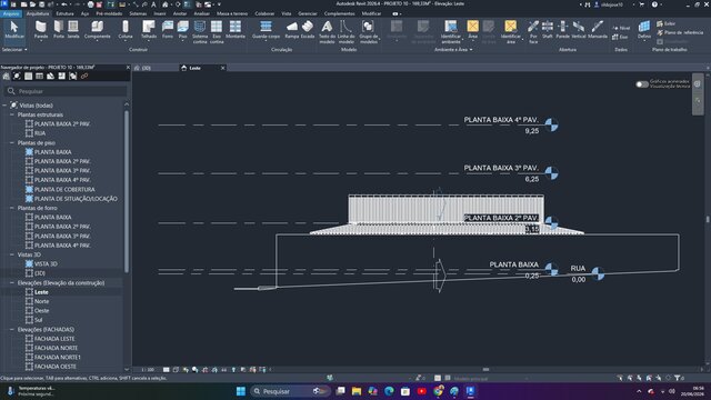 3D model of BIM development of structural and architectural foundation system
