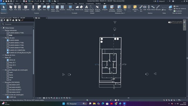 3D model of BIM development of structural and architectural foundation system